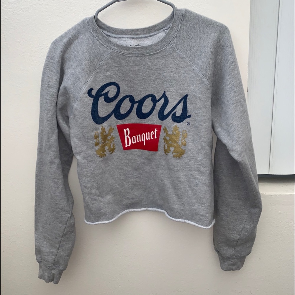 Cropped coors hoodie